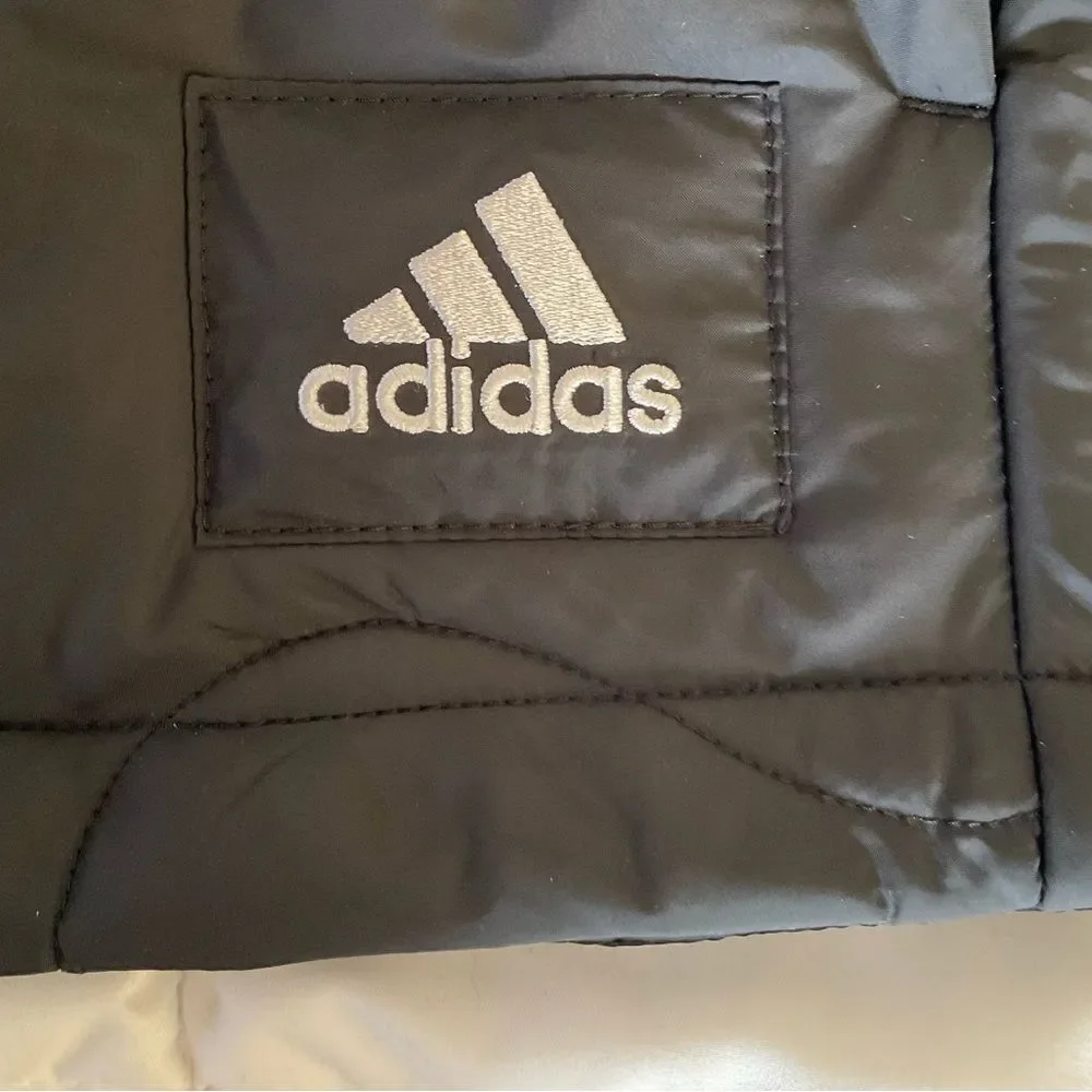 NWT ADIDAS S MEN quilted black jacket nuganic VEGAN New warm new with tag SMALL